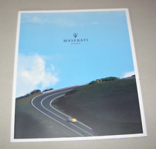 Prospectus / Brochure - Maserati Spyder V8 - Édition 2001