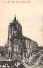 Vtg Postcard Ulmer Munster in 1870 Ulm, DE  Germany Unposted DB