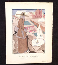 Vintage French 1920s Bon Ton Du Gazette Pochoir Print Pierre Mourgue Petite