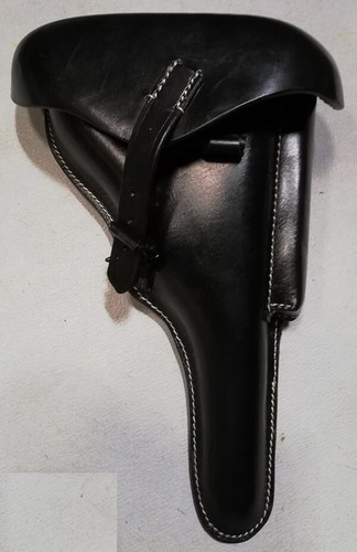 Etui holster cuir rigide luger - cuir,