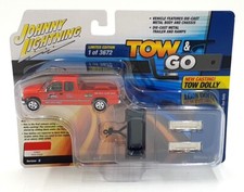 Johnny Lightning 1/64 Scale JLBT018B - 2002 Chevy Silverado with Tow Dolly Auto