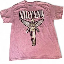 ?  Nirvana Tee  In Utero Live '93 Reprint Large NWOT 100% Cotton Front Back Hit