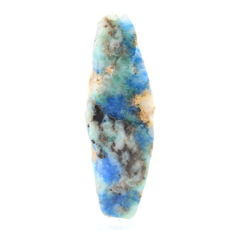 Tranche polie azurite - polie, d’azurite