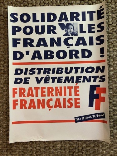 Affiche front national le - fn,