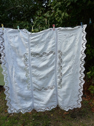 Ancienne nappe lin - nappe, en
