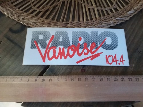Ancien autocollant radio - , fm