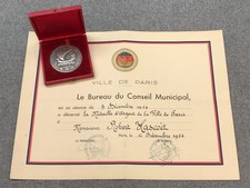 Médaille argent de la ville