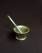 BEAUTIFUL APOTHECARY MORTAR of the XVI/XVIIth, BRONZE decorated with FINS & PALMS