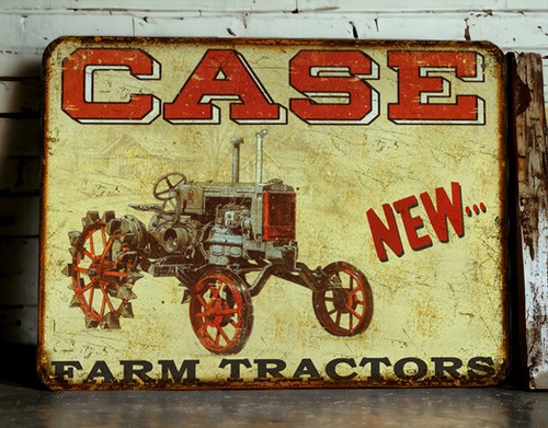Plaque métal tracteur - plaque,