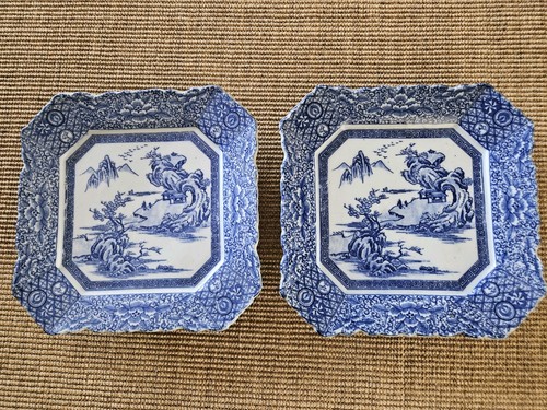 Paire grands plats carrés - paire,
