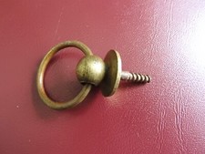 Antique BEEF EYE Hanging Ring Clock Bronze Handle Pendulum Uhr Clock 