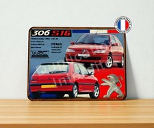 Plaque métal Peugeot 306 S16