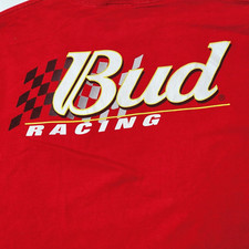 Vintage NASCAR Dale Earnhardt Jr Long Sleeve Red Size Large Bud Racing