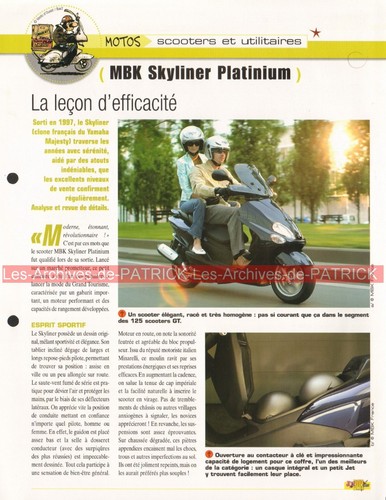 Mbk 125 skyliner - skyliner, platinium