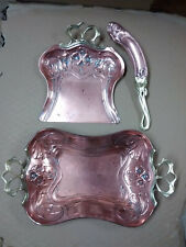 Pelle brosse plateau cuivre Carl Deffner Esslingen Schale Jugendstil art nouveau