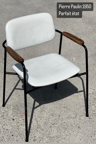 Fauteuil métal chêne - métal,,