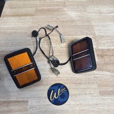 VW Rabbit MK1 Pair Quarter Panel Lamp Rear AMBER Side Marker Lights Oem