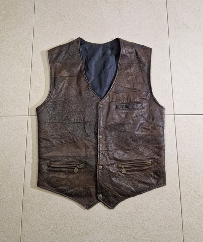 Gilet cuir homme - cuir,