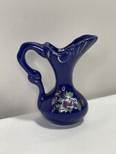 Antique Cobalt Blue Porcelain Collectible Miniature Jug / Pitcher