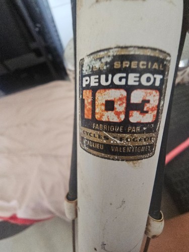 Vintage peugeot carbolite tube - peugeot,