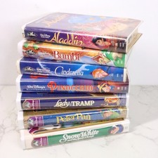 7pc Mixed Vintage 90s Disney VHS Tape Movie Bundle Lot Black Diamond Masterpiece
