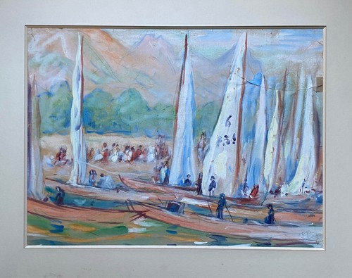 Tableau grande gouache paul - grande,