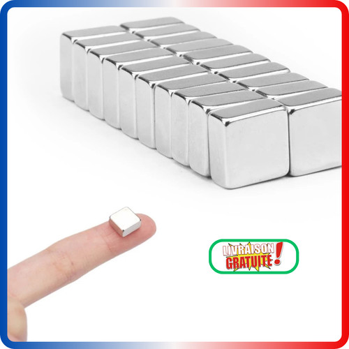 Aimants néodyme 10x10x5mm - 20,