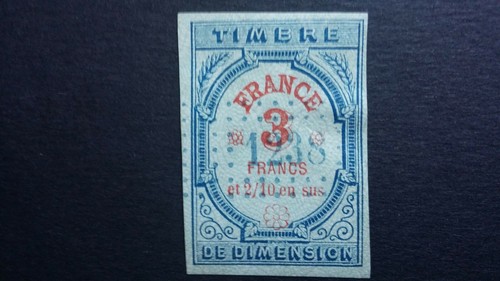 Timbre fiscal dimension - timbre, de