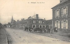 Old postcard 60 knitting rue du pave