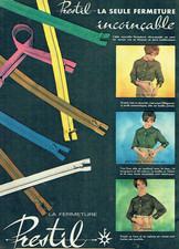 Advertising 0925 1960 Prestil Unlockable Zipper Advertising