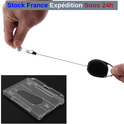 Porte badge bobine - +,