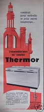 ADVERTISING STOVE THERMOR THE KITCHEN BLOCK SET TO BEAUTIFY AND SERVE