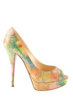 Talons en cuir multicolores