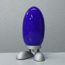 Vintage Ikea Fjorton Dino Egg Lamp Design Tatsuo Konno Blue Glass