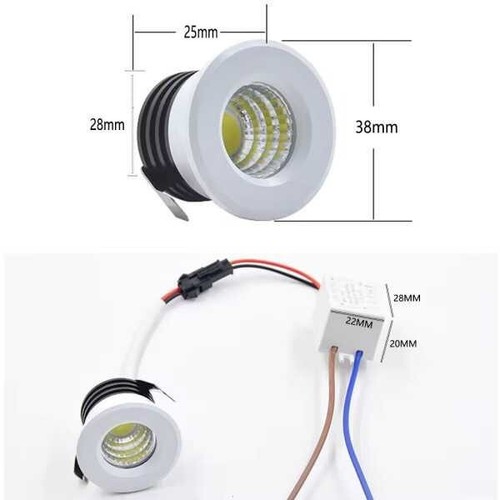 Mini spot encastrable lumineux - spot,