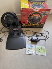 Microsoft SideWinder un Volant Avec Pédalier 2 Jeux Comme Neuf VINTAGE