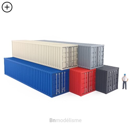 Conteneur pieds 87 - conteneur, h0