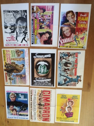 Lot affiches cinema belge - lot,