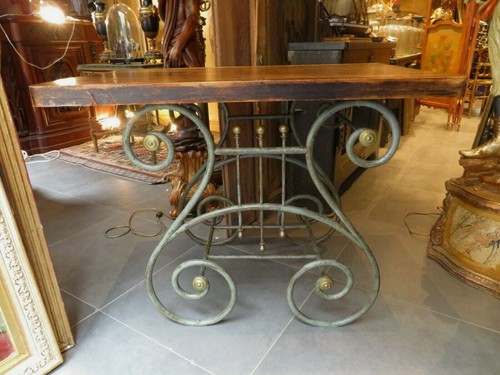 Ancienne table boucher - table,