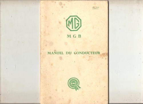 Notice entretient pour mgb - notice,