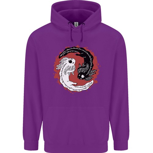 Hoodie enfant yin yang axolotl - hoodie,