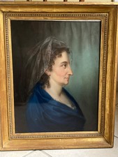 Tableau ancien pastel XVIII°