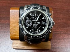 Chronographe sport Montblanc Meisterstück 7034 homme automatique rond noir W4...