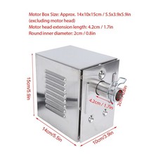 45W Grill Electric Replacement Rotisserie Motor Stainless Steel Barbecue Motor