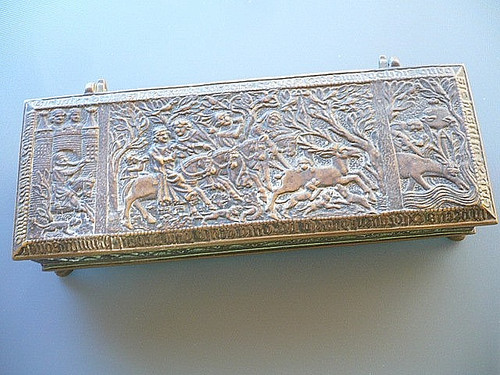 Coffret boîte bronze signé - boîte,