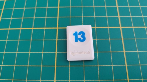 Tuile chiffre bleu rummikub - chiffre, 13