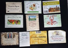 Lot étiquettes de vin divers