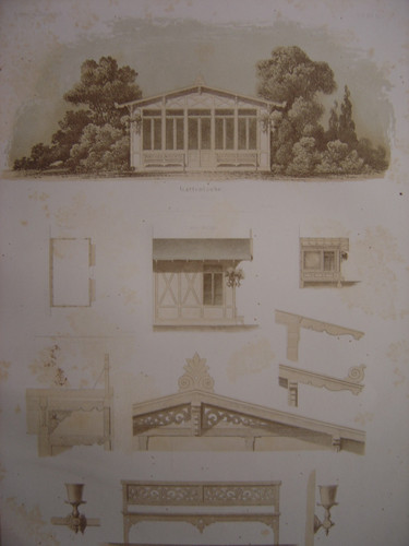 Lithographie belvédère - lithographie,