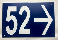 plaque pvc numero de rue, de