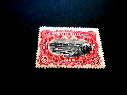 Timbre congo belge colonie - congo,